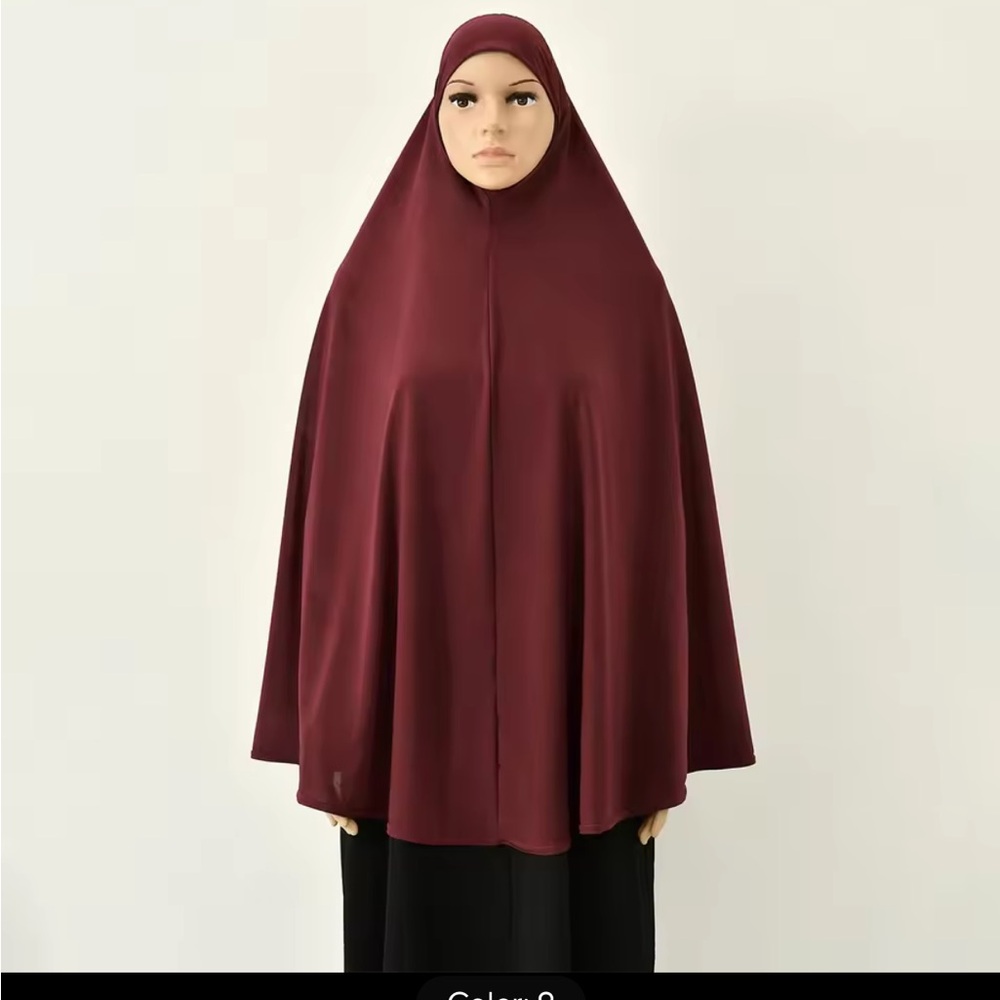 Islamic prayer hijab Long khimar Muslim prayer dress khima long hijab - Picture 2 of 4